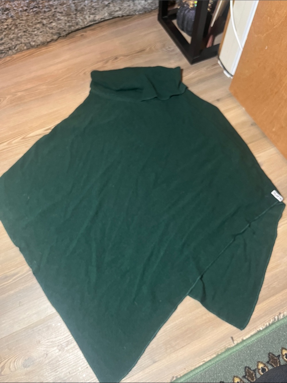 KAVU Forest Green Cowlneck Poncho